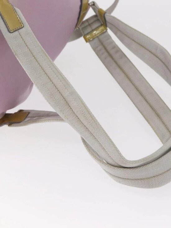 PRADA Backpack Nylon Pink Silver Auth 155946